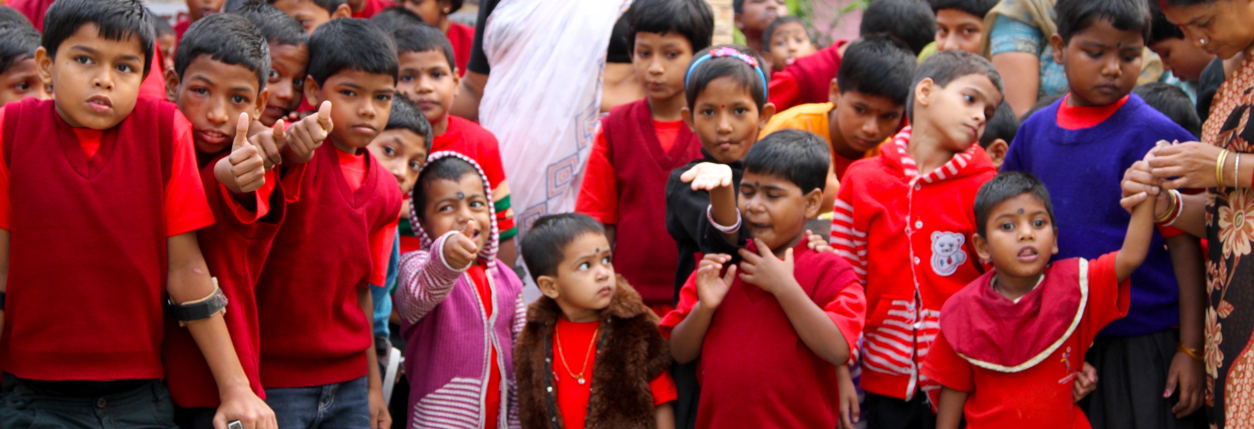 I bambini sostenuti dai progetti in India